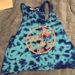 Vans tank top tie dye